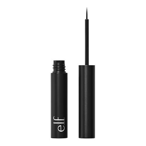 e.l.f. Precision Liquid Eyeliner, Langanhaltende Und Pigmentierte Formel, Gleitet Geschmeidig Auf Für Absolute Präzision, Black, 3,5 ml von e.l.f.