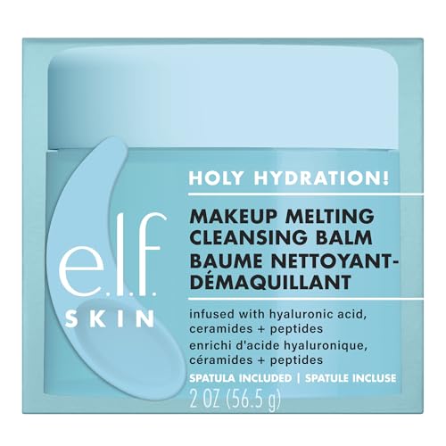 e.l.f. SKIN Holy Hydration! Makeup Melting Cleansing Balm, Gesichtsreiniger & Makeup-Entferner, Angereichert Mit Hyaluronsäure, Vegan & Tierversuchsfrei, 56,5 g von e.l.f.