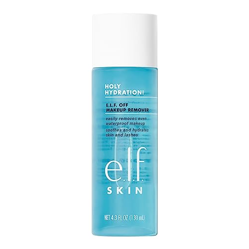 e.l.f. SKIN Holy Hydration! e.l.f. Off Makeup Remover, Flüssiger Makeup-Entferner Für Augen-, Lippen- & Gesichts-Makeup, Sanfte Formel, Vegan & Tierversuchsfrei, 130 ml von e.l.f.