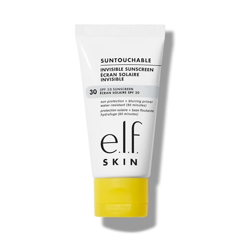 e.l.f. SKIN Suntouchable Invisible LSF 30, Leichter Sonnenschutz Auf Gel-Basis Für Einen Ebenmäßigen Teint, Makeup-Grundierung, Vegan & Tierversuchsfrei, Verpackung Kann Variieren von e.l.f.