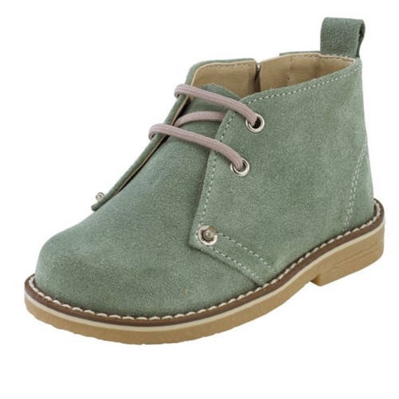 Leder Chukka Schuhe Grün Blau Baby Jungen Erste Schritte Hochzeit Boy Säugling Taufe Handmade Größe 4 5 6 7 8 9 Us Eu von eAGAPIcom