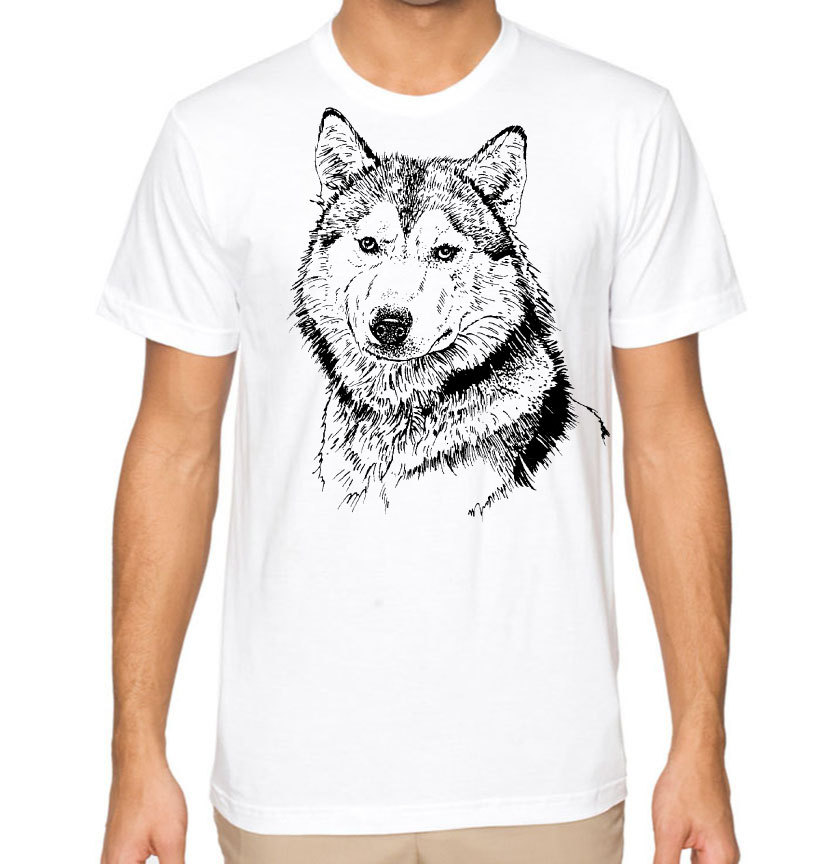 Ehemann Geschenk | Husky Hund T-Shirt Männer Geburtstagsgeschenk - Vatertagsgeschenk Shirt Für Ihn von eBollo