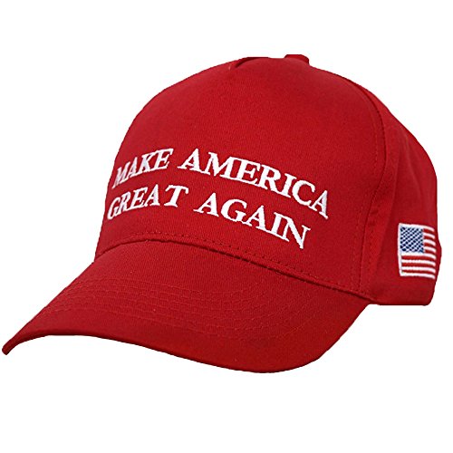 eBoutik MAGA Make America Great Again Cap Hat Präsident Donald Trump - Unisex Erwachsene - Rot - Baseball Cap - Anpassbar - Sommer - Politik - Unabhängigkeitstag - EU M - Large von eBoutik
