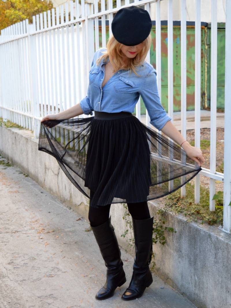 Schwarz Übergröße Eleganten Rock, Plissee Maxi Plus Größe Casual Umstandskleidung, Lose Ausgestattet Neue Kollektion Von Emodno von eMODNO