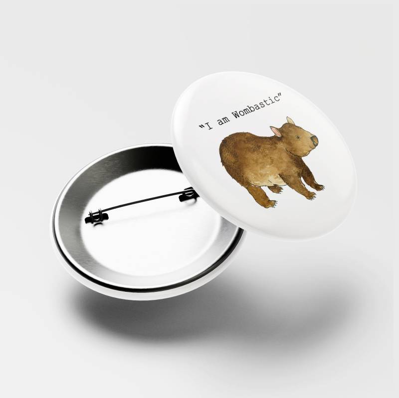 Aufnäher Mit Wombat - Spruch I Am Wombastic. 37mm von ePipi