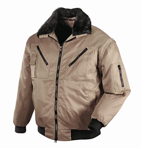 eXtreme Herren Pilotenjacke für Arbeit & Freizeit – Vielseitige Modelle mit 4-in-1 Funktion oder in Warnschutzfarben in khaki Größe 3XL von eXtreme
