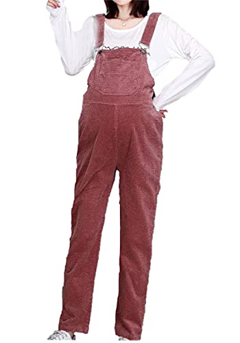 each women Damen Baumwoll Cord Overalls Schwangere Overalls Overall Lange Latzhose von each women