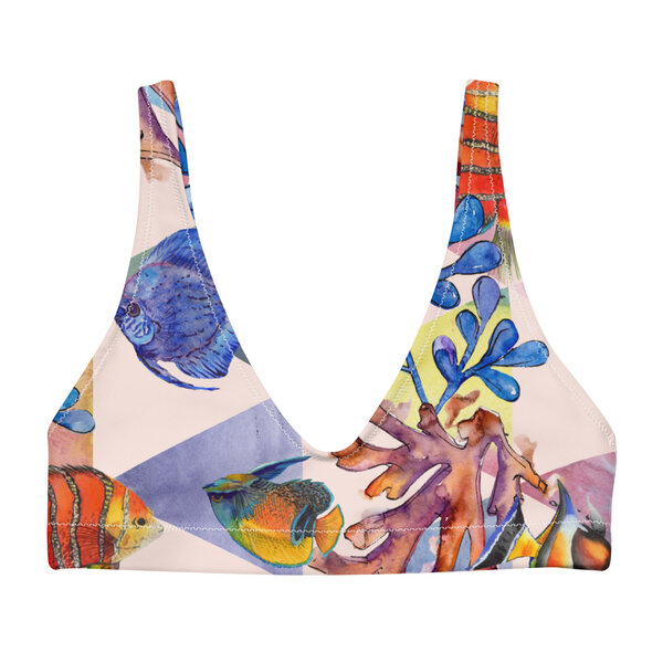 earlyfish recyceltes Bikini Oberteil Fische von earlyfish