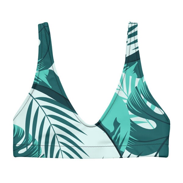 earlyfish recyceltes Bikini Oberteil Monstera von earlyfish