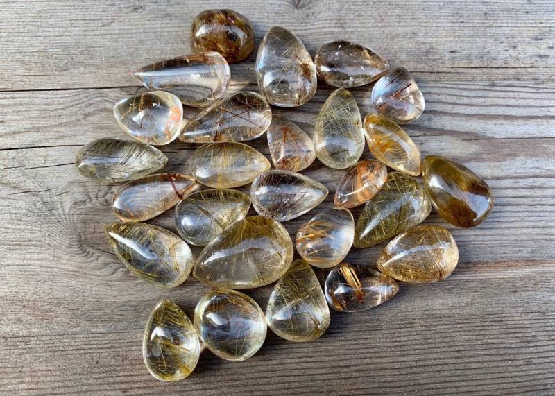 Goldene Rutile Quarz Minis Natürliche Glatte Poliert Gold Rutilated Freiform Tasche Golden Rtile Goldene Rutile Quarz Minis Natürliche Glatte Poliert Gold Rutilated Freiform Tasche Golden Rtile von earthandbead