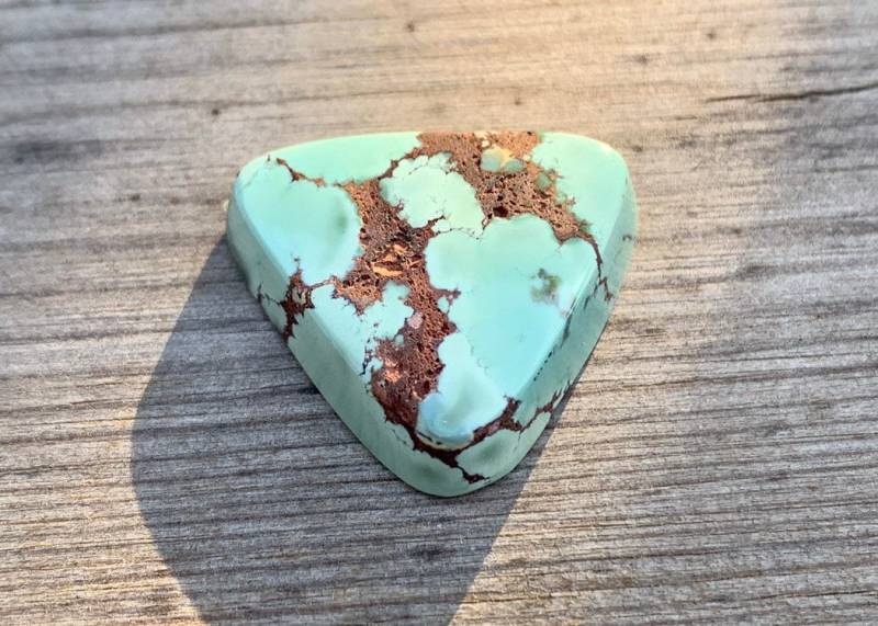 Red River Turquoise Cabochon Fine Natural Polished Chinese Cab Triangular Teal Light Blue Pab Red River Turquoise Cabochon Fine Natural Polished Chinese Cab Triangular Teal Light Blue Pab von earthandbead