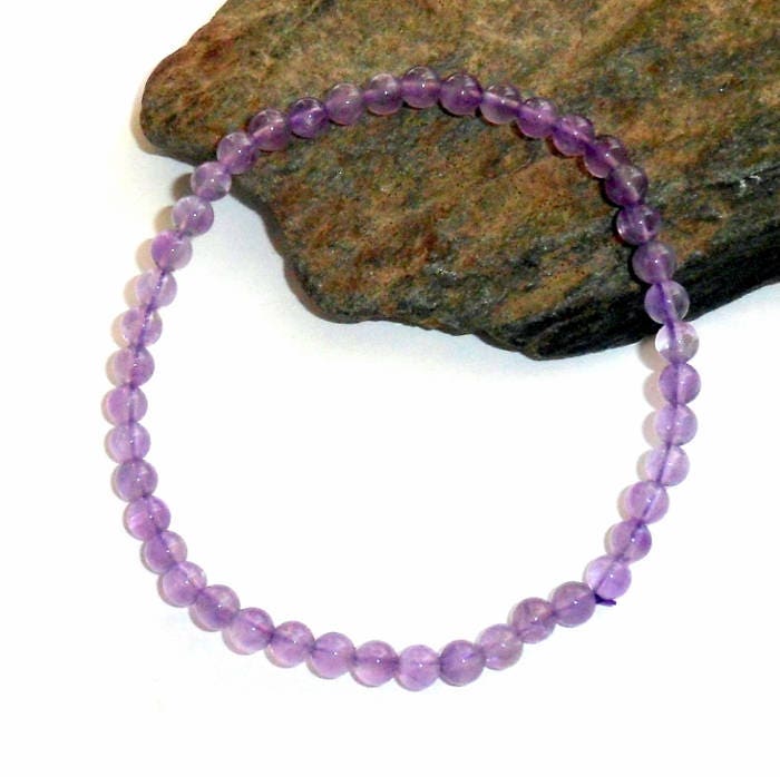 Amethyst Stretch-Armband Mini Earthegy #1453 von earthegy