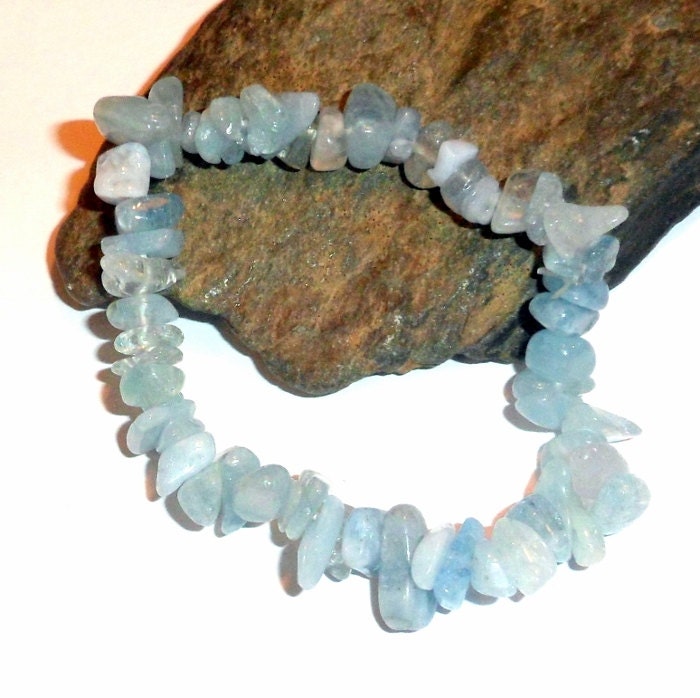 Aquamarin-Chip-stretch-Armband Earthegy #659 Aquamarin-Chip-stretch-Armband Earthegy #659 von earthegy