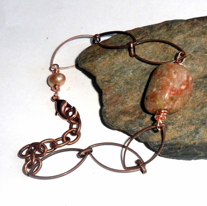 Herbst Jaspis Armband Kupfer Verstellbar Perle Erdfarben #255 Herbst Jaspis Armband Kupfer Verstellbar Perle Erdfarben #255 von earthegy