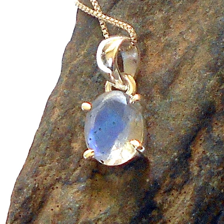 Labradorit Sterling Silber Halskette Erdig #1628 Labradorit Sterling Silber Halskette Erdig #1628 von earthegy