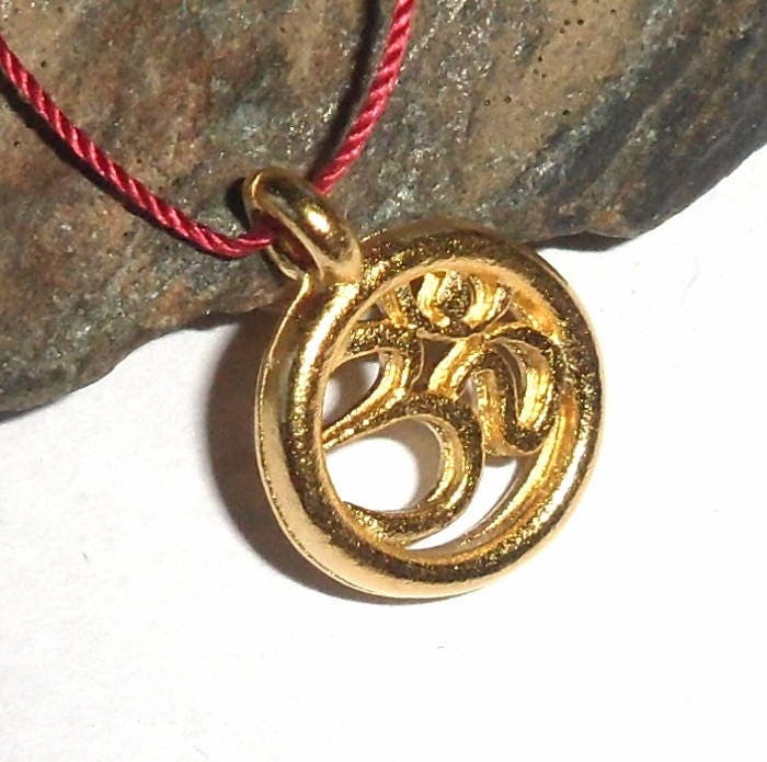 Namaste Anhänger Vermeil Halskette #2299 Namaste Anhänger Vermeil Halskette #2299 von earthegy