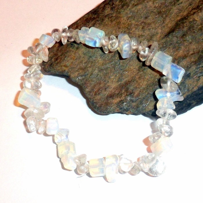 Opalith Chip Stretch Armband Verstellbar Earthegy #1588 Opalith Chip Stretch Armband Verstellbar Earthegy #1588 von earthegy