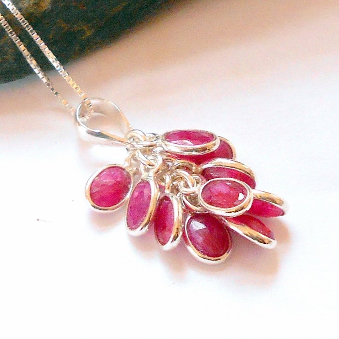 Rubin Sterlingsilberhalskette Earthegy #2663 von earthegy