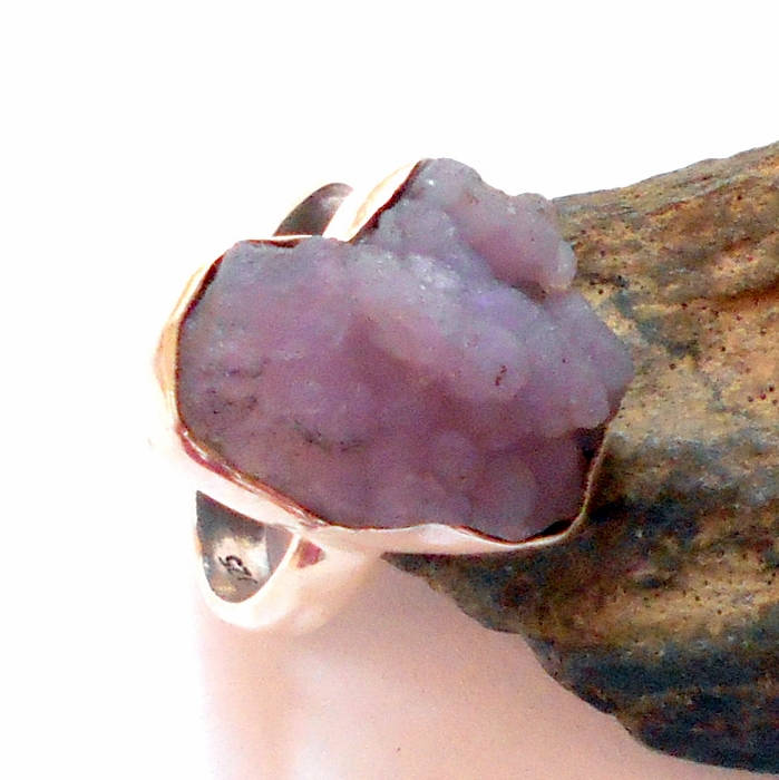 Trauben Achat Silber Ring Größe 7, 5 Earthegy #2058 von earthegy