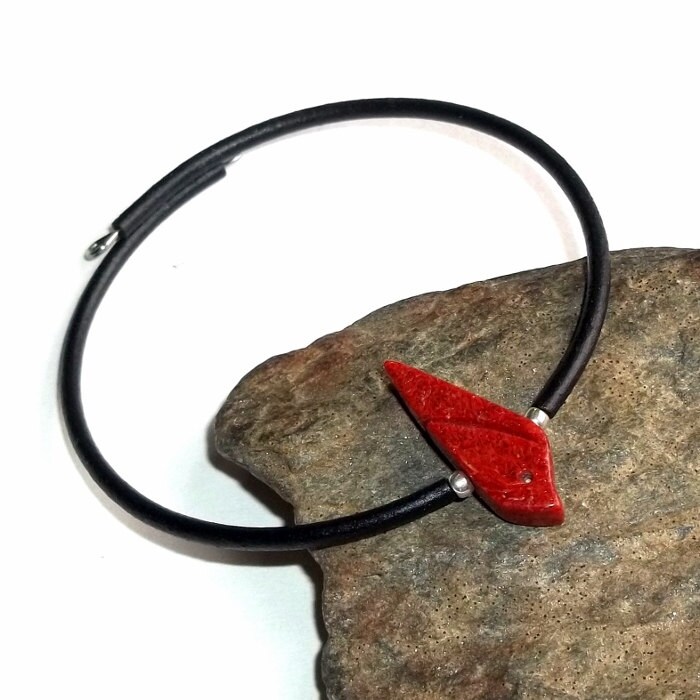 strand Armband Koralle Fisch Edelstein Energie Hüpfen Einstellbare Earthegy #1317 von earthegy