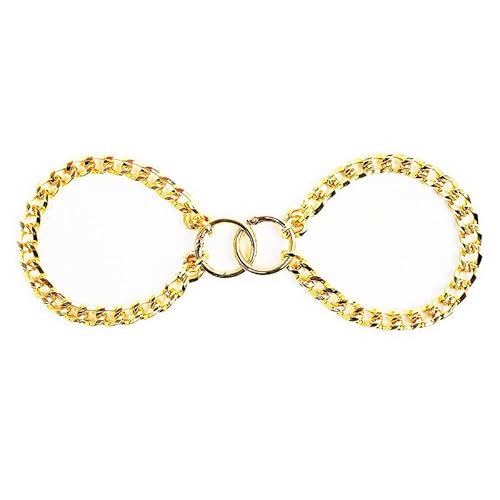 Edelstahl-Fußkettchen für Damen, Körperkette, Hand-, Bein-Geschirr, goldfarbene Handschellen, Gürtel, Rave, verstellbar, Körperschmuck-Zubehör, Kunststoff, Kein Edelstein von eartif