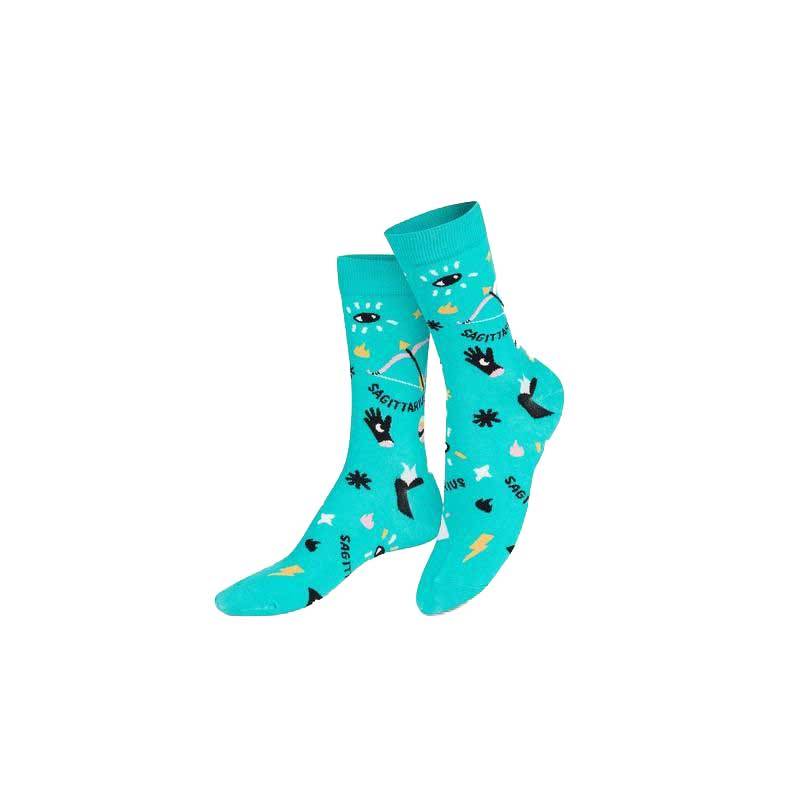 eat my socks - Socken - Sternzeichen Schütze cyan - Gr. - OS von eat my socks
