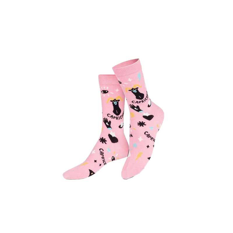eat my socks - Socken - Sternzeichen Steinbock pink - Gr. - OS von eat my socks