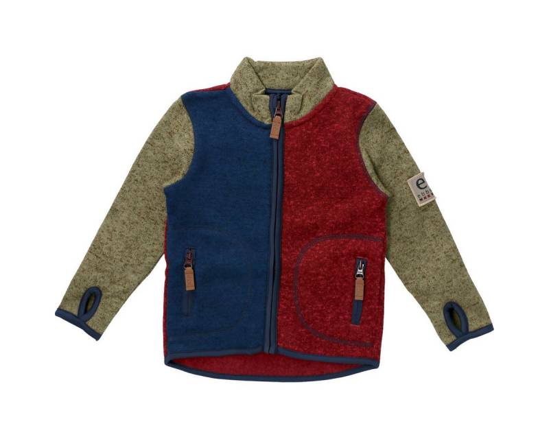 ebbe kids Fleecejacke Mossa Unisex Kinder Strickjacke, Übergangsjacke, Sweatjacke, Outdoorjacke, Wanderjacke von ebbe kids