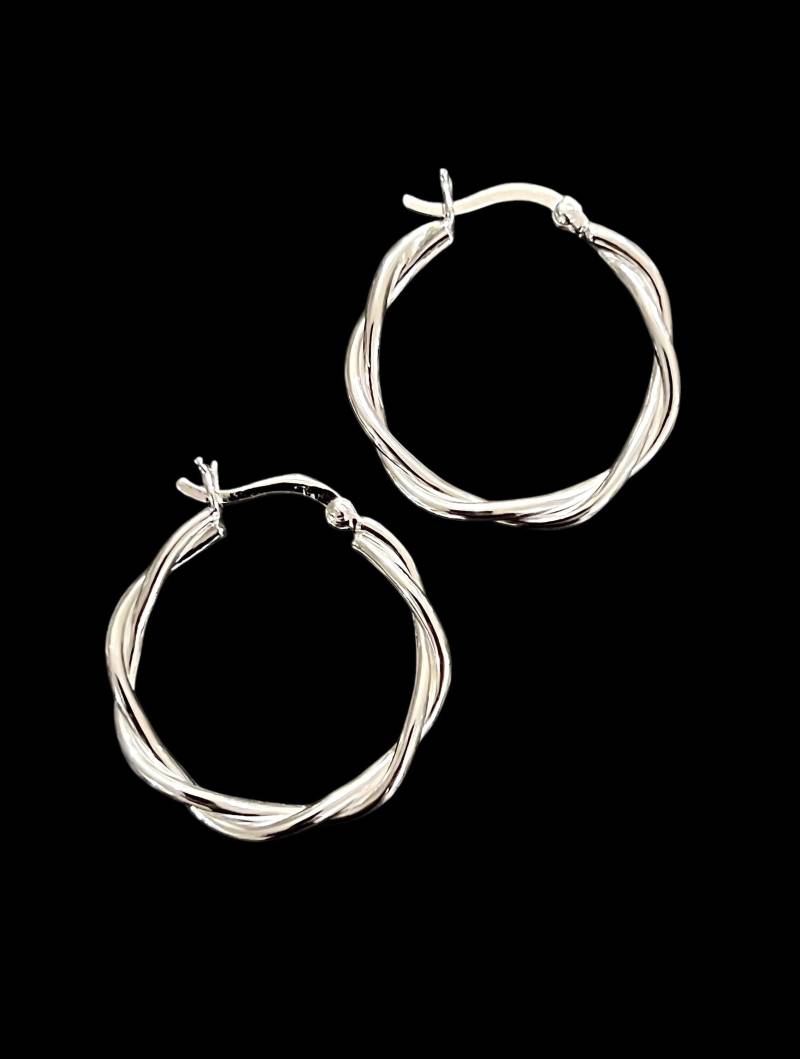 Creolen Ebbe Und Flut Silber - Silbercreolen 30mm von ebbeundflut