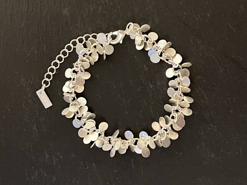 Ebbe Und Flut Armband Nordsee - Matt Versilbert von ebbeundflut