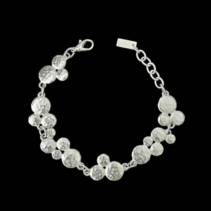 Ebbe Und Flut Armband Nordseeliebe Matt Versilbert von ebbeundflut