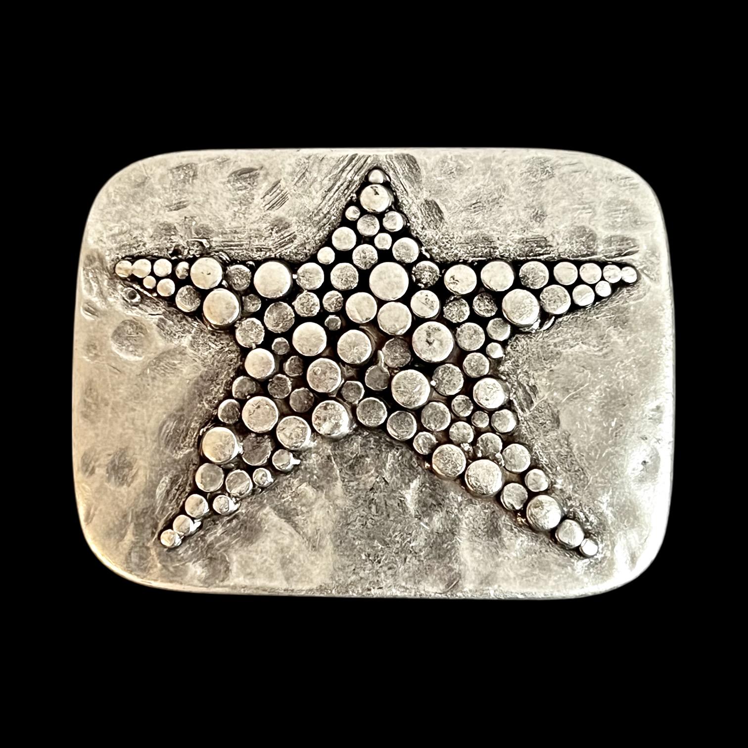 Ebbe Und Flut Gürtelschliesse Starfish - Maritime Gürtelschnalle Seestern Für Wechselgürtel Mit 4 cm Breite von ebbeundflut