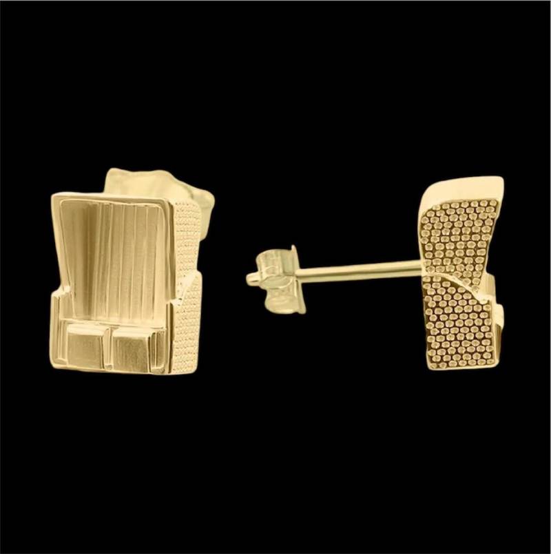Ebbe Und Flut Ohrstecker Strandkorb 18 K Vergoldet - Ohrringe Aus Vergoldetem 925 Sterlingsilber von ebbeundflut