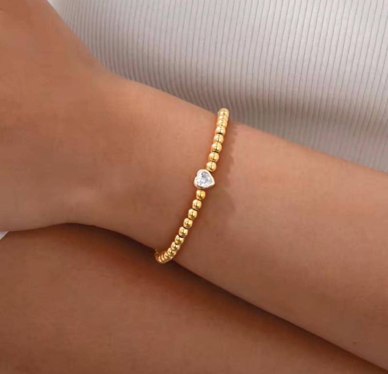 Armband Edelstahl Mit Zirkon Herz - Eleganter Schmuck Für Frauen Armband Edelstahl Mit Zirkon Herz - Eleganter Schmuck Für Frauen von ebisa