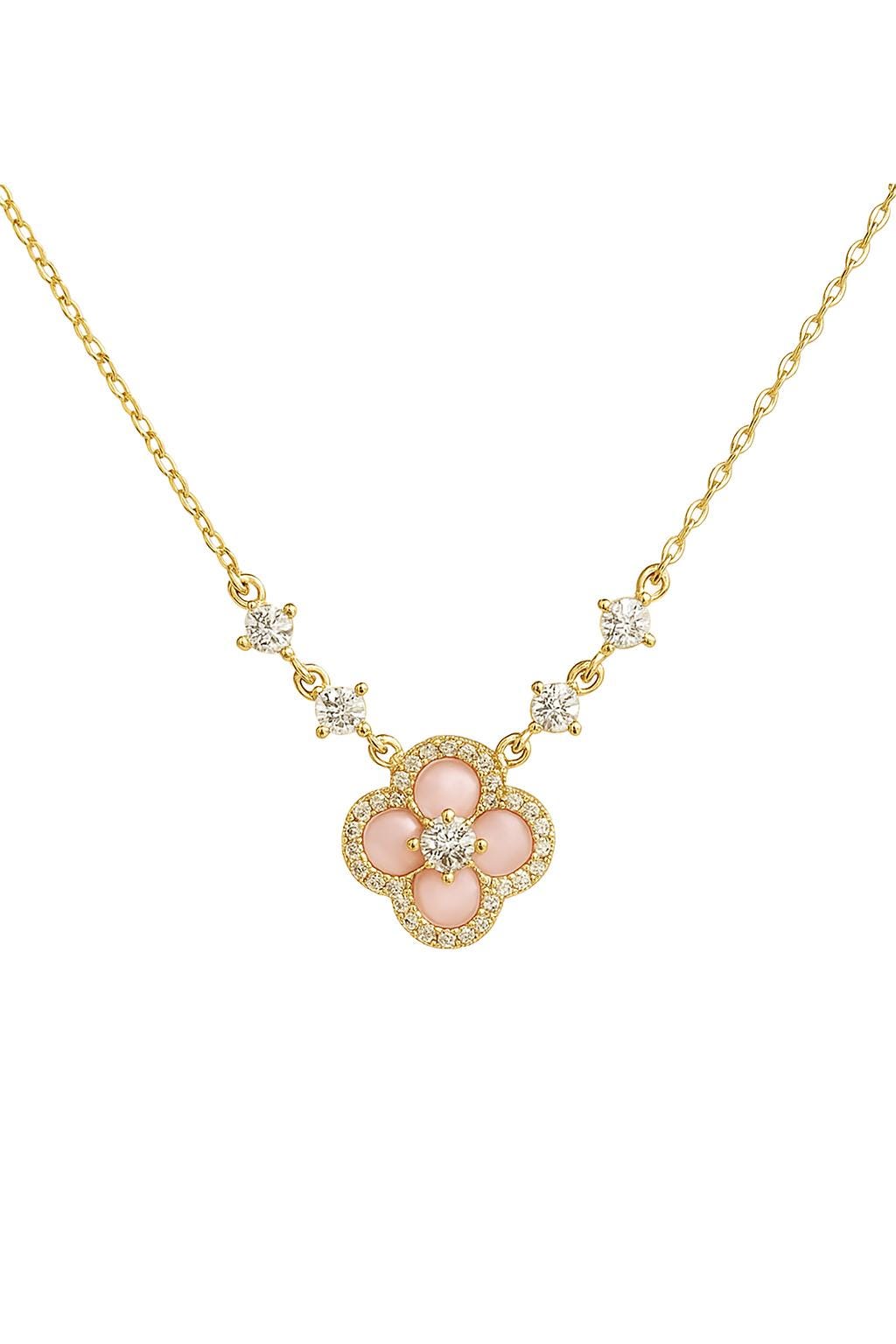 Edelstahl Halskette Mit Pinkem Kleeblatt - Glücksbringer Kette Rosafarbener Charm Geschenk Für Frauen Allergikerfreundlich Langlebig Edelstahl Halskette Mit Pinkem Kleeblatt - Glücksbringer Kette Rosafarbener Charm Geschenk Für Frauen Allergikerfreundlich Langlebig von ebisa