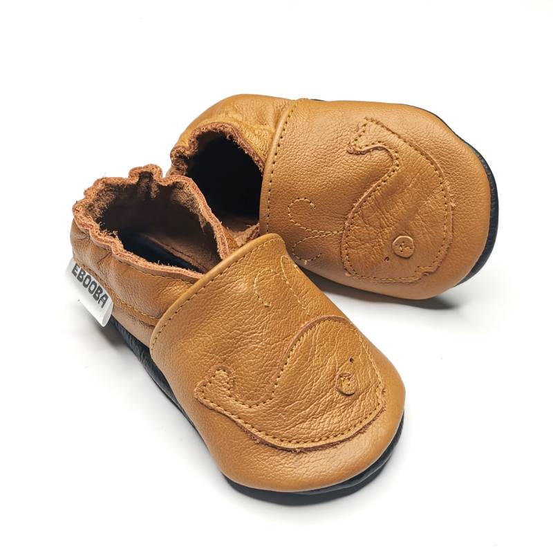 Krabbelschuhe 16/17/18 Wal Braun 0 6 M Ebooba Wh-12-Br-M von ebooba