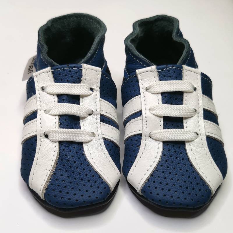 Krabbelschuhe 19/20 Turnschuhe Blau 6-12 Monate, Ebooba von ebooba