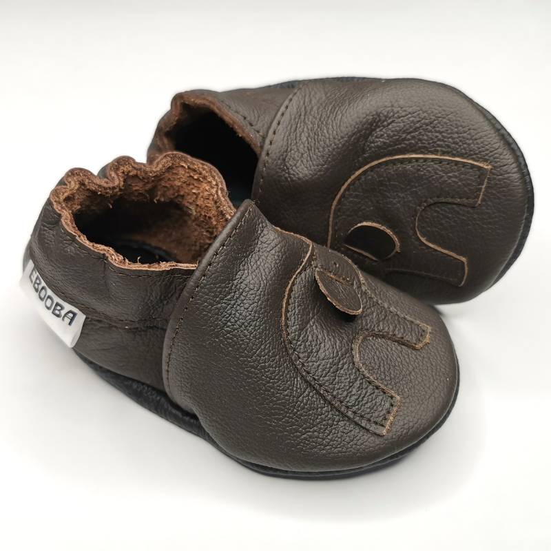 Krabbelschuhe Große 16/17/18 Elephant Dunkelbraun Ebooba El-37-Db-T von ebooba