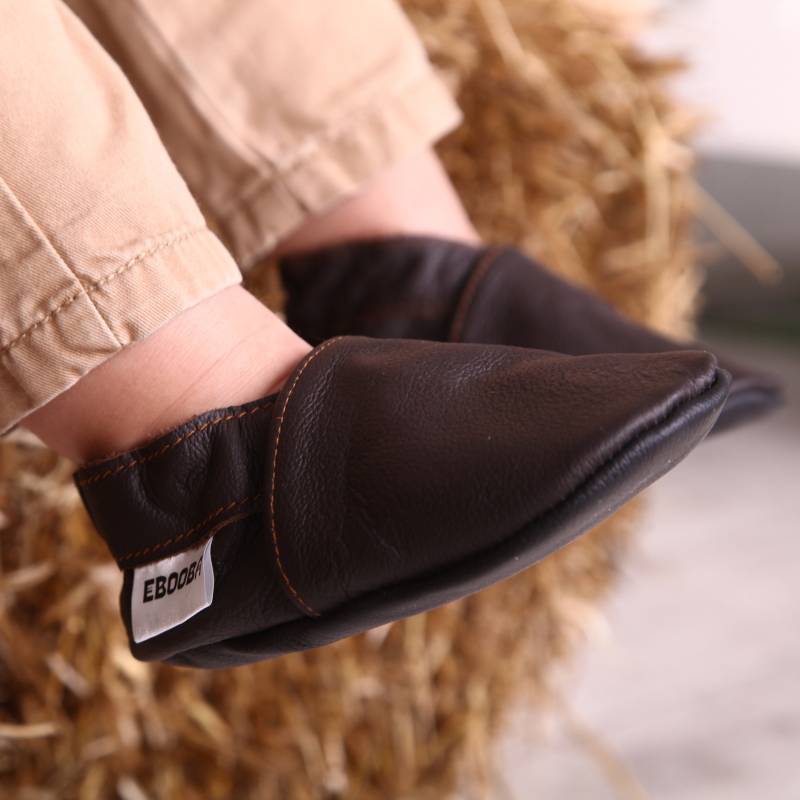 Krabbelschuhe Große 17/18 Dunkelbraun Ebooba Ot-13-Db-M-1 von ebooba