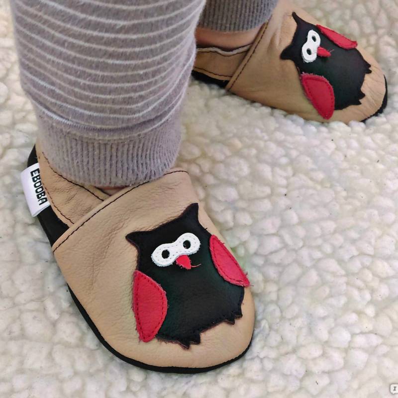 Krabbelschuhe Große 19/20 Eule Auf Beigeebooba 6-12M Ebooba Ow-8-Be-M-2 von ebooba