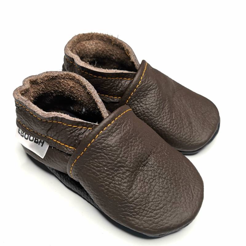 Krabbelschuhe Große 21/22 Dunkelbraun 12-18M Ebooba Ot-13-Db-M-3 von ebooba