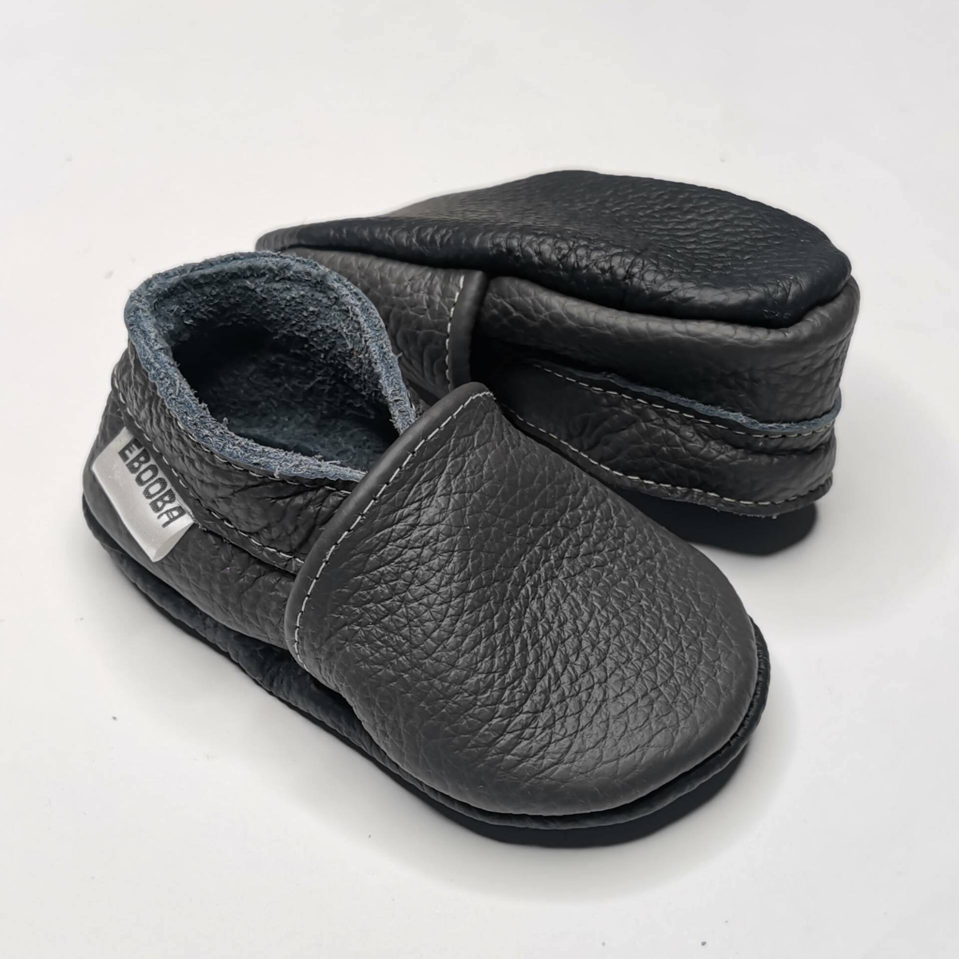 Krabbelschuhe Große 21/22 Dunkelgrau 12-18 Monate, Ebooba Ot-26-Dg von ebooba