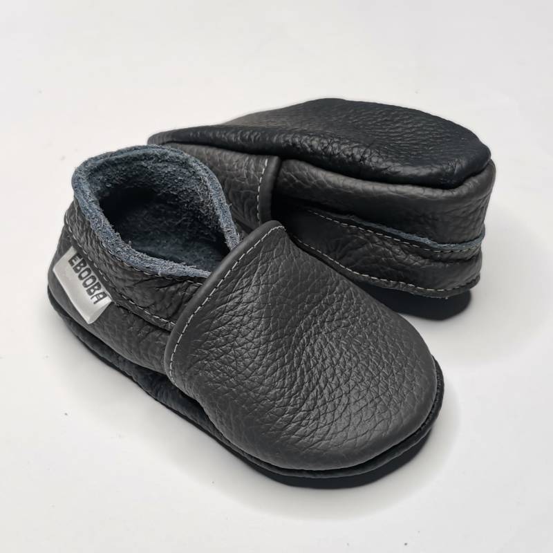 Krabbelschuhe Große 21/22 Dunkelgrau 12-18 Monate, Ebooba Ot-26-Dg von ebooba