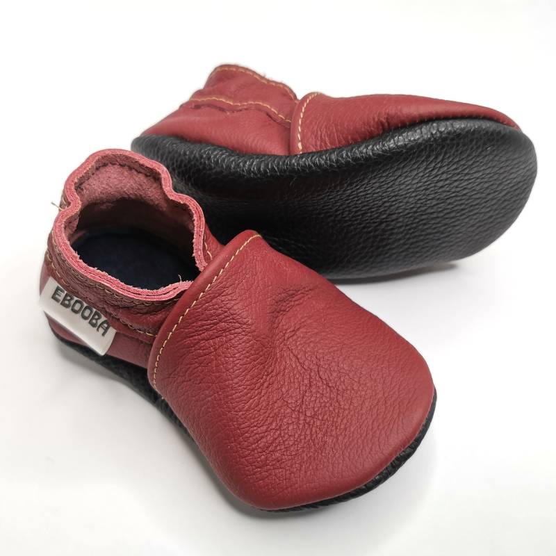 Krabbelschuhe Große 26/27 Bordeaux 3 4 Ebooba Ot-11-M-M-6 von ebooba
