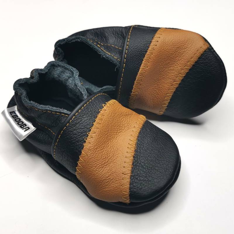 Krabbelschuhe Große 28/29 Braun Schwarz 4 5 Ebooba Ot-20-B-7 von ebooba