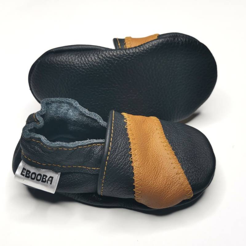 Krabbelschuhe Große 29/30 Braun Schwarz 5 6 Ebooba Ot-20-B-8 von ebooba