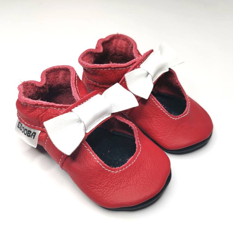 Krabbelschuhe Lederpuschen Lederschuhe 23/24 Sandalen Rot 18 24 M Ebooba Sn-13-R-M-4 von ebooba