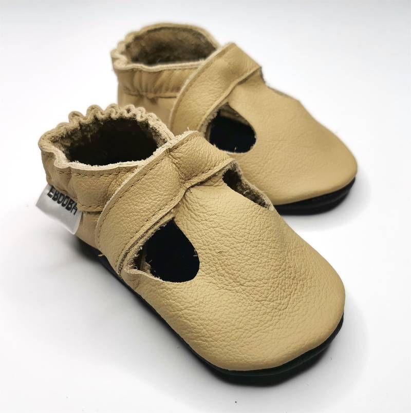 Krabbelschuhe Lederpuschen Lederschuhe 26/27 Sandalen Beige 3 4 Ebooba Sn-41-Be-M-6 von ebooba