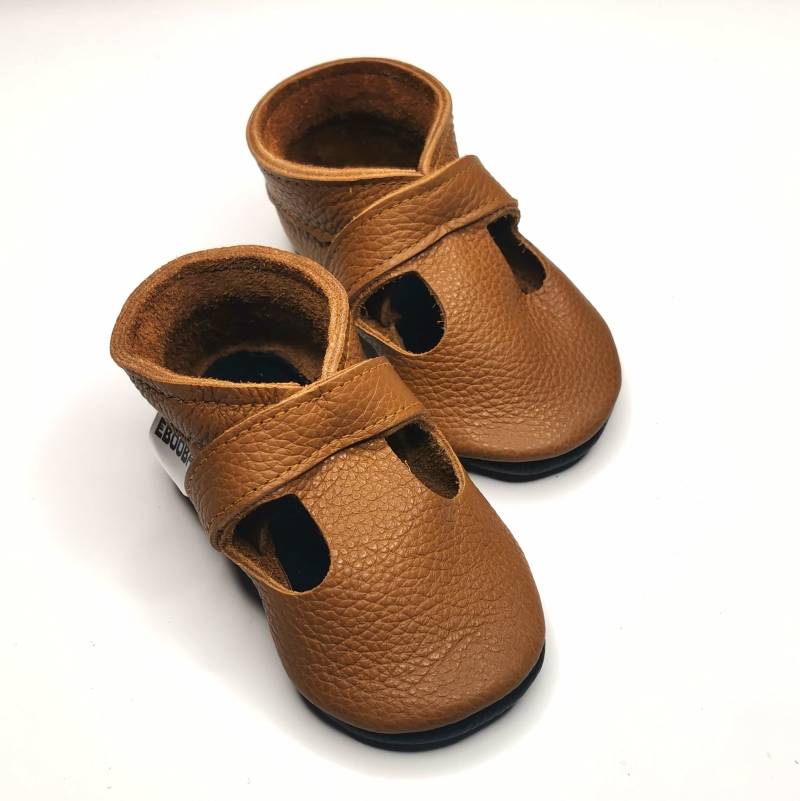 Krabbelschuhe Lederpuschen Lederschuhe 26/27 Sandalen Braun 3 4 Ebooba Sn-40-Br-M-6 von ebooba