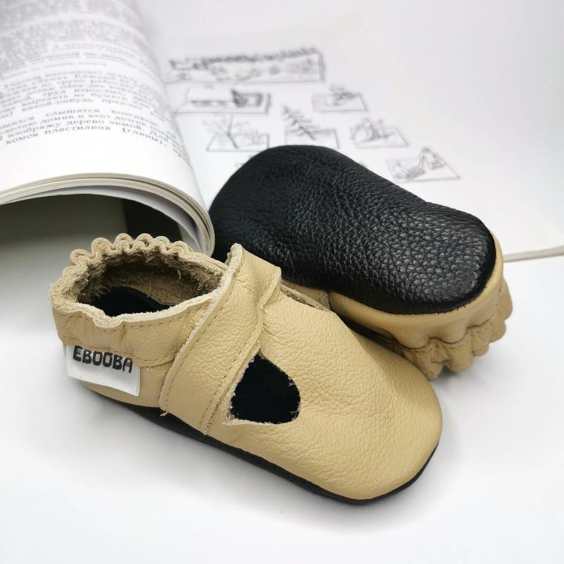 Krabbelschuhe Lederpuschen Lederschuhe Sandalen Beige 16/17/18 Ebooba Sn-41-Be-M-1 von ebooba